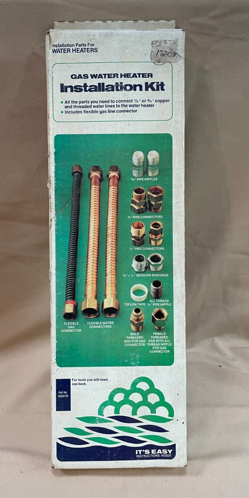 Gas Water Heater Installation Kit 9000105 NOS