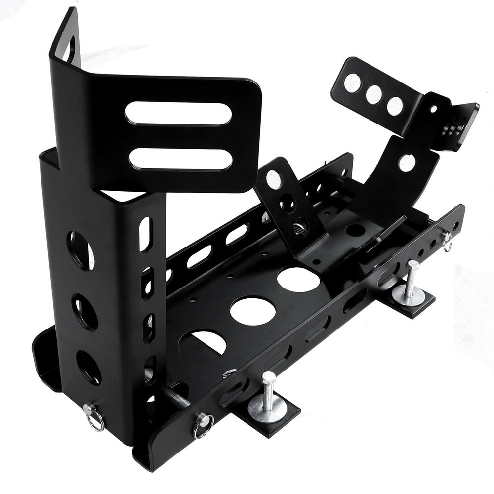 Removable Motorcycle Wheel Stop Chock Trailer w/ Mounting Kit 3000lbs Tire Rack