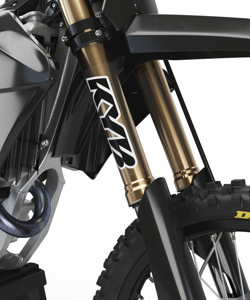 KYB Fork Stickers Suspension Decals Set (BLACK) (9x6.5)