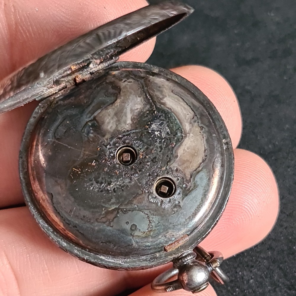 Antique Solid Silver Ladies Pocket Watch c1900 Ref4441