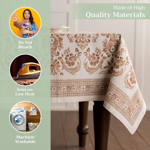 Table Cloth Rectangle Table 100% Cotton 120" x 60" (Rectangular) 05 - Allure