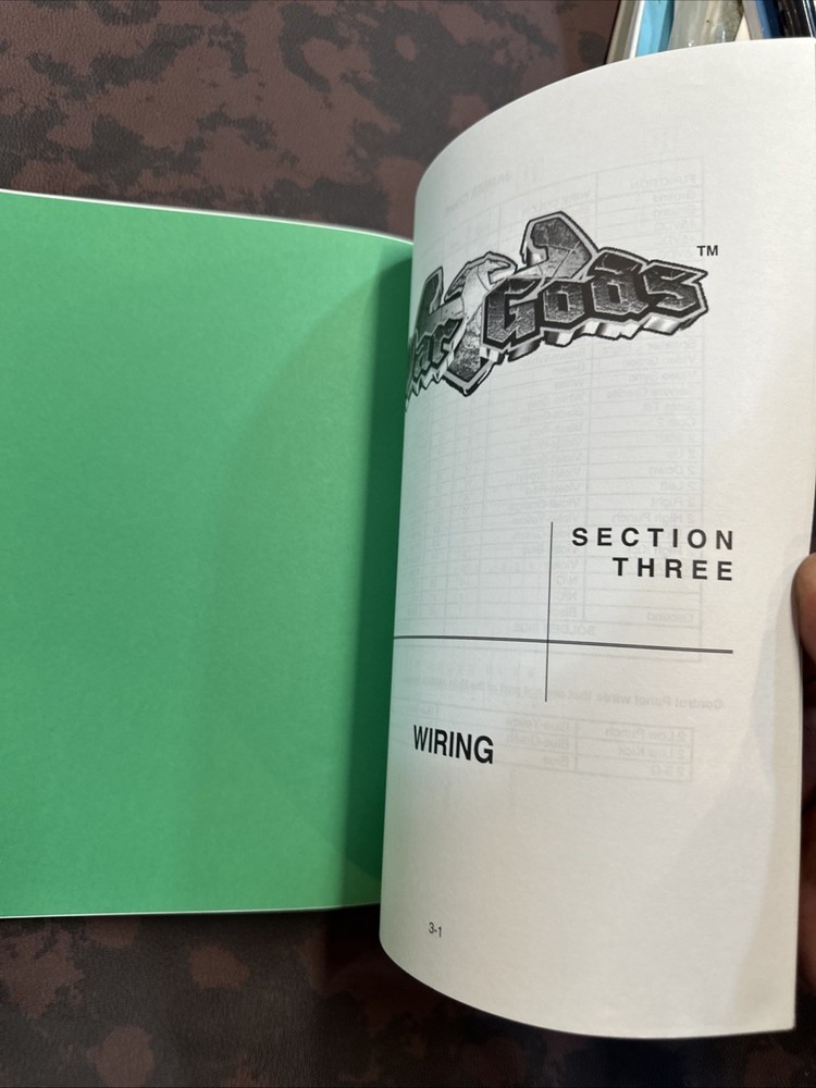 WAR GODS MIDWAY game manual