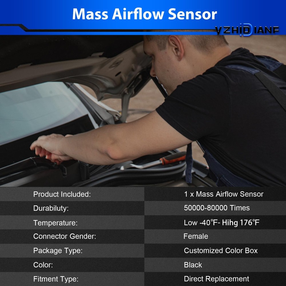 Mass Air Flow Sensor for Chevy Tracker, Mazda Protege, Suzuki Vitara L4
