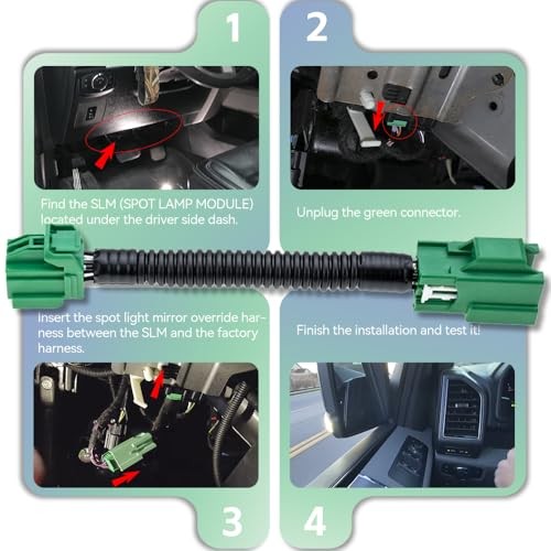 Mirror Spot Lights Speed Override Mod Harness for 2015 Constant Voltage Version