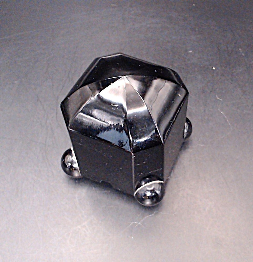 Houze Akro Agate Black Glass Square Cigar Cigarette  Lighter