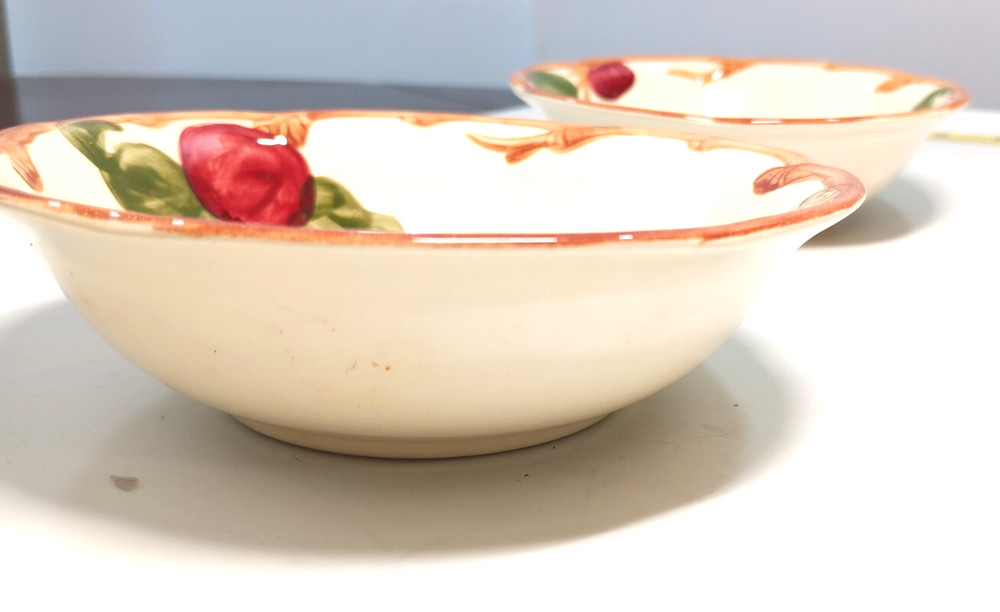 Two medium Franciscan plate replacement lot apple themed