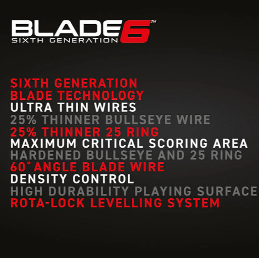 Winmau Blade 6 Single Core Dartboard – 6th Generation Technology