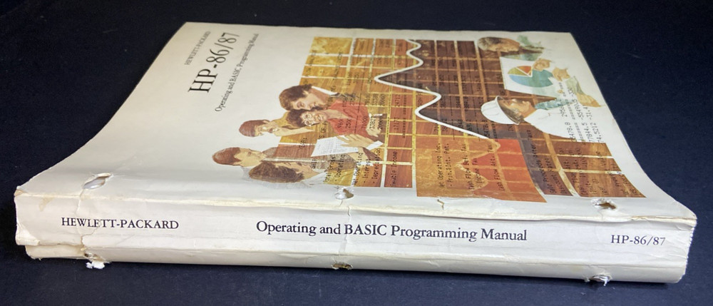 Hewlett Packard HP 86/87 Operating and BASIC Programming Manual Vintage