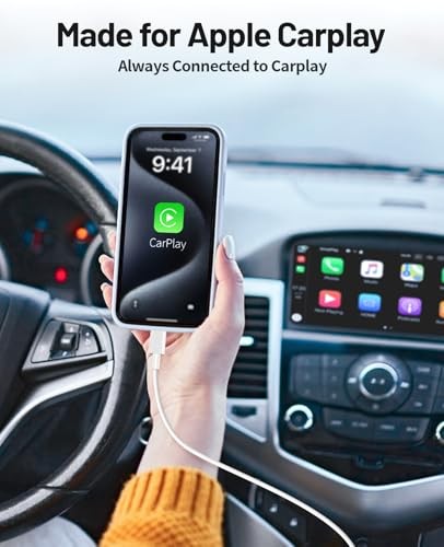 Pack Car Carplay Cable for iPhone 16 15 Pro Max 15 Plus 3FT+3FT+3FT+3FT 4 White