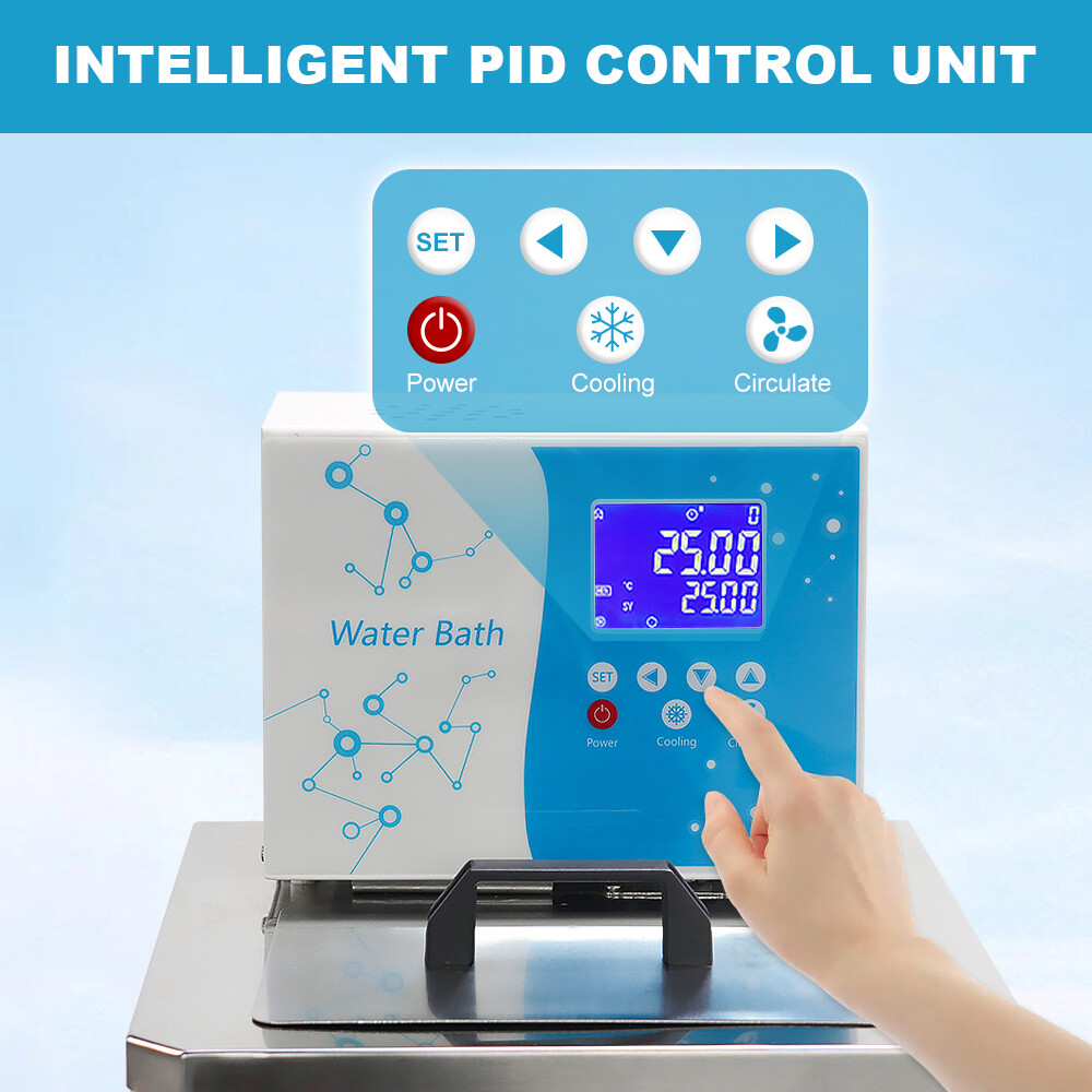 6L Laboratory Recirculating Chiller Heating And Cooling Circulator Bath -5℃~100