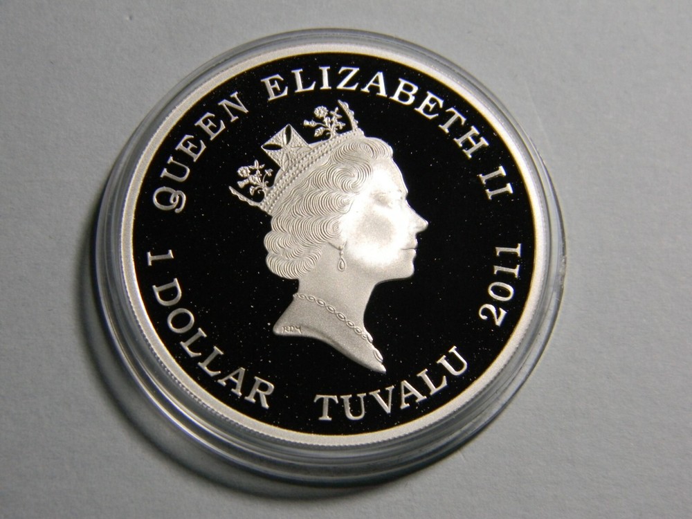 2011 RED BACK SPIDER TUVALU PERTH MINT PROOF COIN