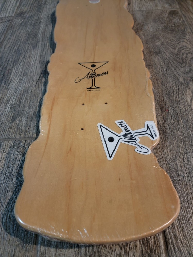 RARE Alltimers Oreo Stack Shaped Cruiser Skateboard Deck 8.5"