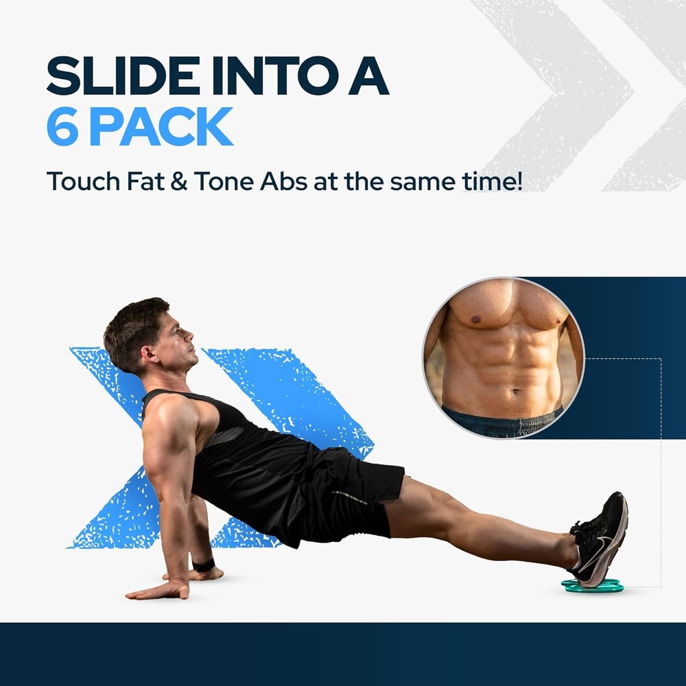 Multi Pack Core Sliders for Working Out, Dual Sided Exercise Gliding Discs (2 pa