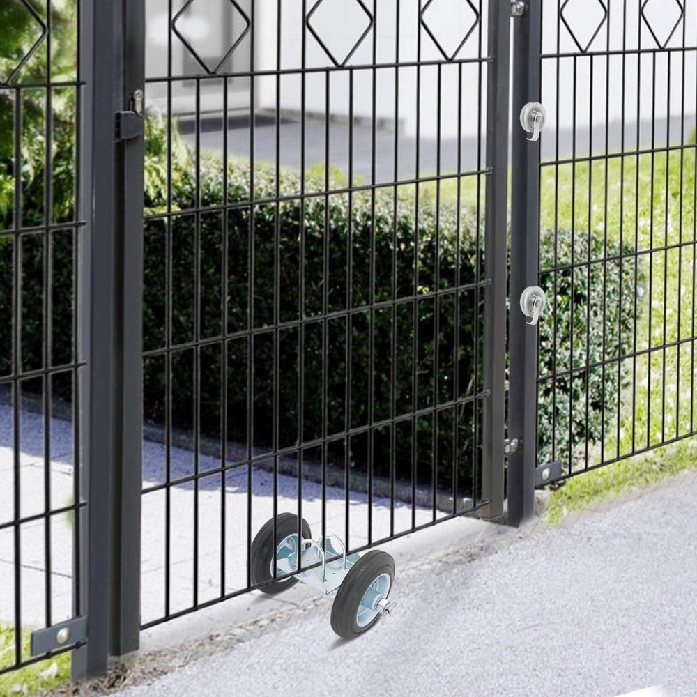 600lbs Rolling Gate Hardware Kit, Heavy Duty Sliding Gate Rollers Wheels Kit