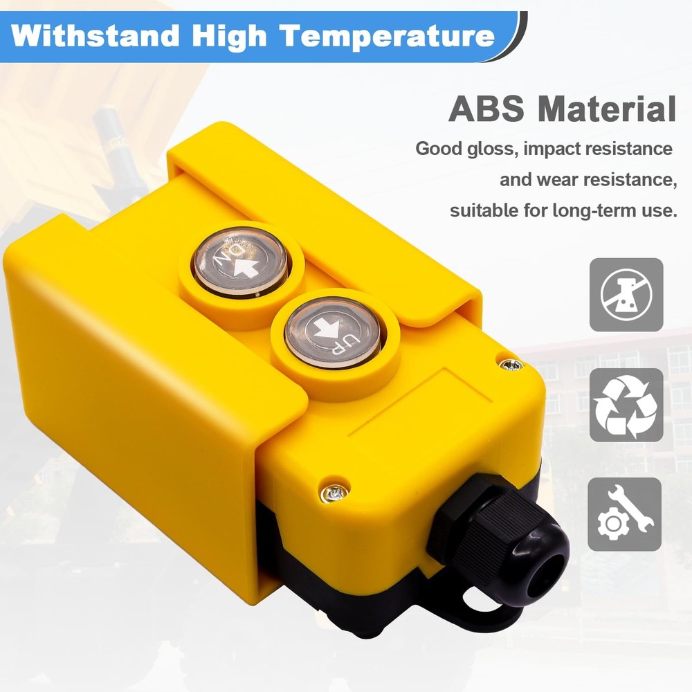 4 Wire Dump Trailer Remote Control Switch 12V DC Up Down Switch for Double Ac...