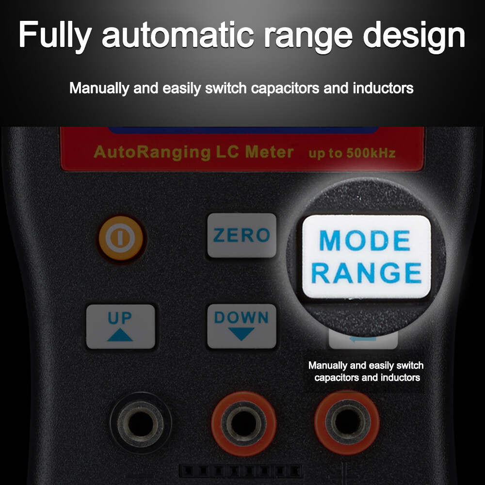 MLC500 High Precision Digital Auto-Range Capacitance Inductance Meter Anti-burn