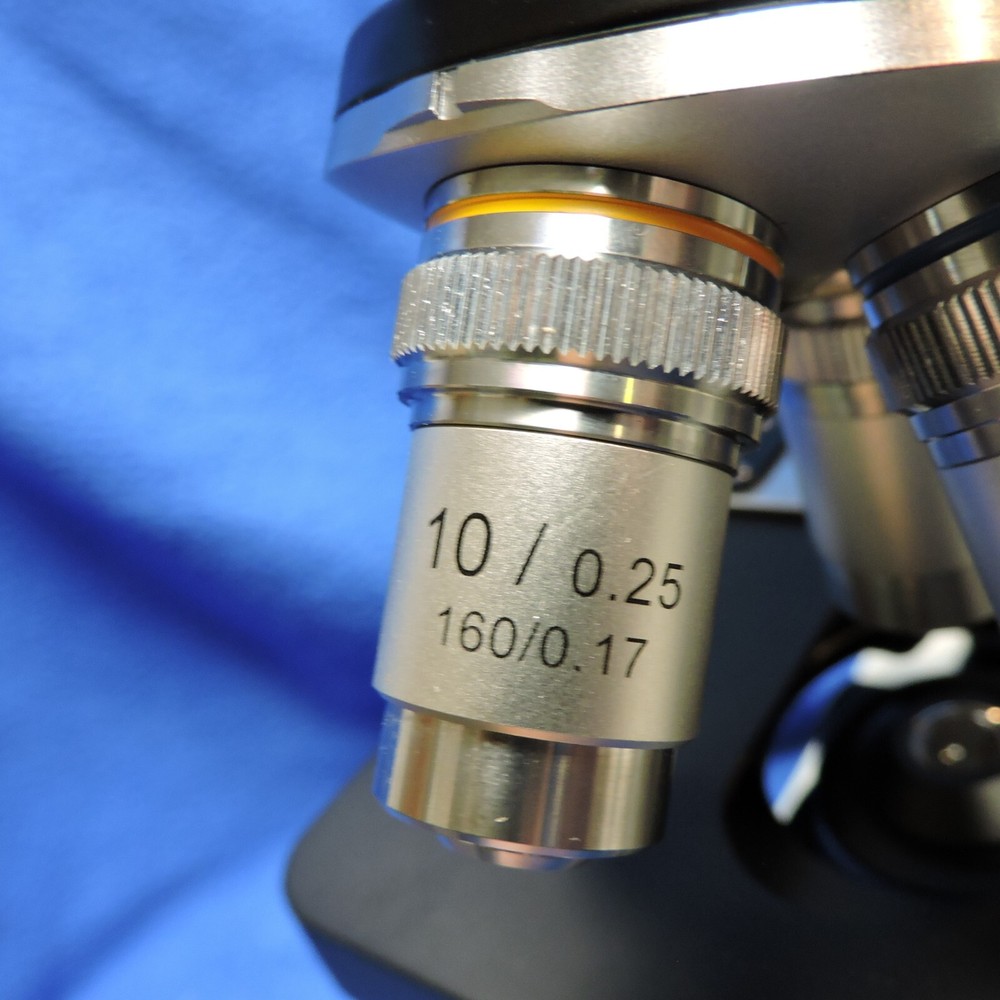Omax Microscope G2018007467 Rotatable Head 4 Lens Missing Eyepieces