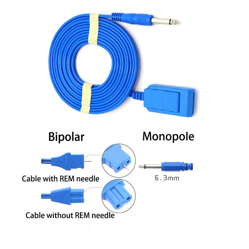Many Plug Types Electrosurgical Electrode Negative Plate Connection Cable