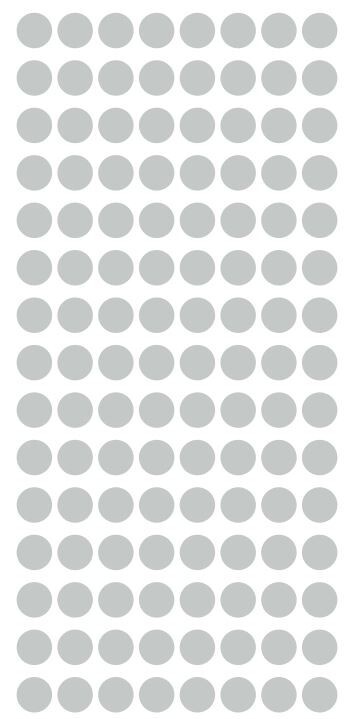1/4" Light Grey Gray Dots Round Vinyl Code Inventory  1/4 Inch Dot Stickers