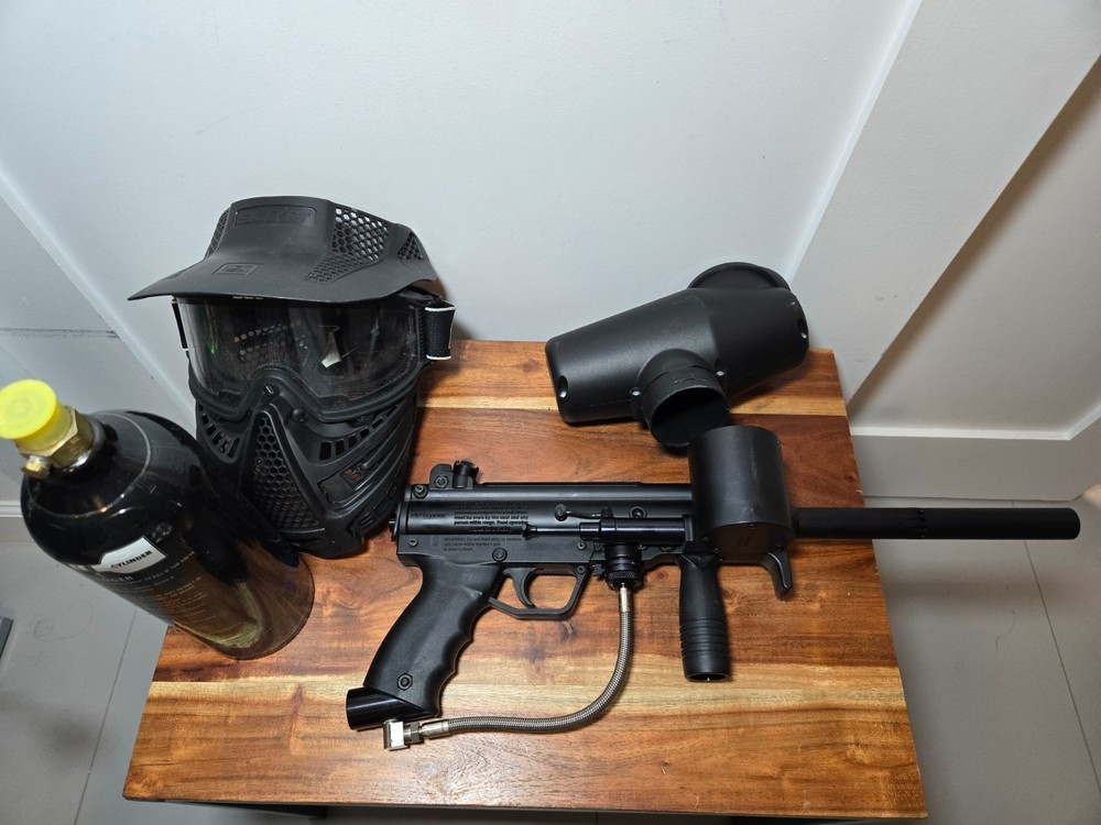 Tippmann A5 Basic Power Pack Woodsball Mechanical Paintball Gun Marker See Video