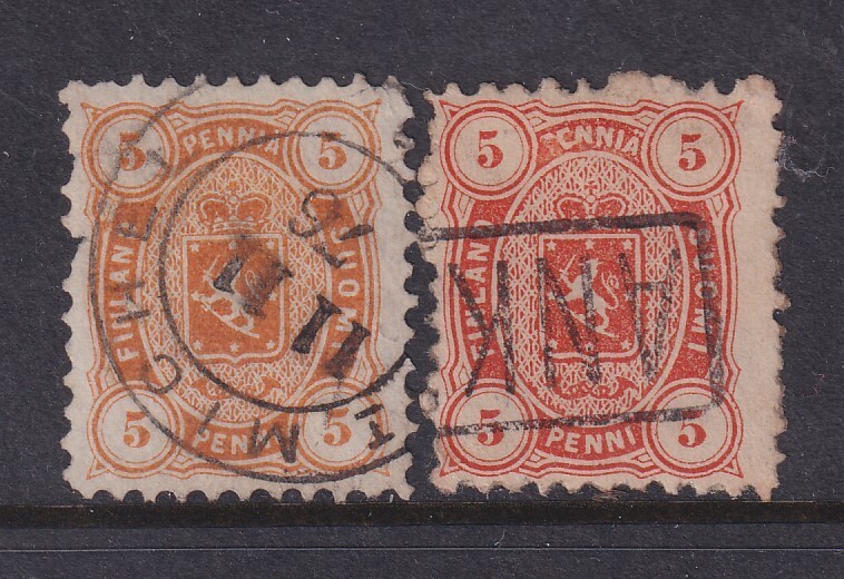 Finland, Scott 18-18a, used