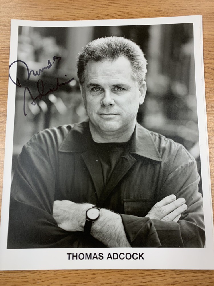 Thomas Adcock Author Signed Photograph Autographed New
