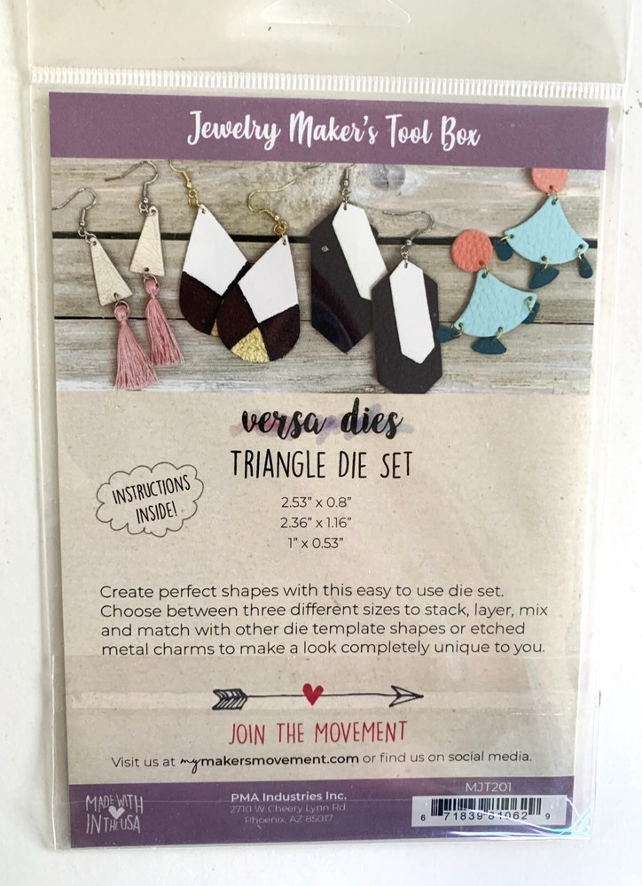 6 Pkgs Jewelry Maker's Tool Box Dies 6 Shapes Multiple Sizes per Shape