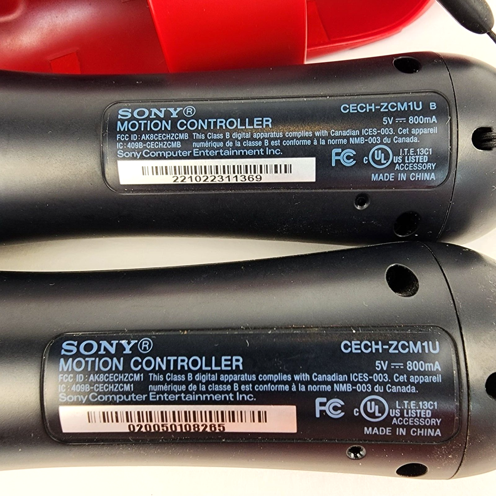 2 Sony Playstation Motion Controllers Move PS3 & 2 Controllers.