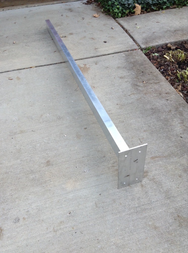 Custom Aluminum Mailbox Post 8ft