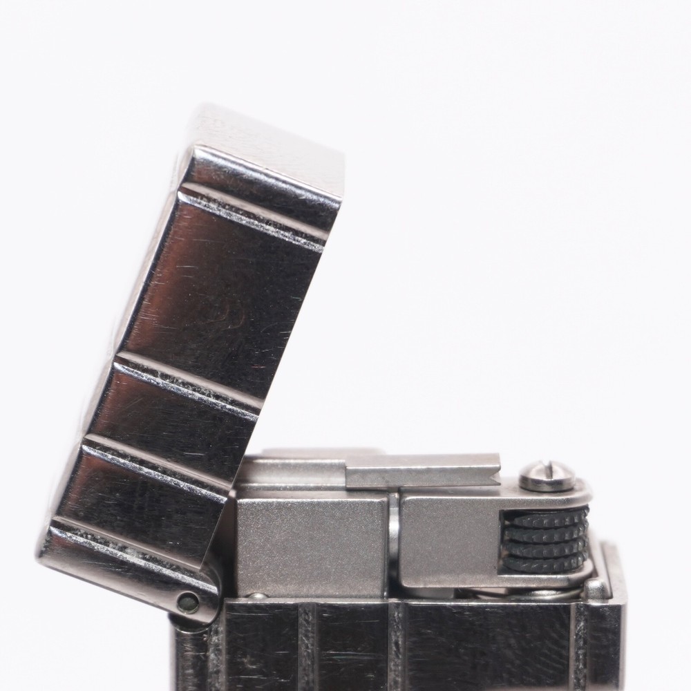 Dunhill Lighter Palladium 4 LINE Pattern_Ultrasonically cleaned _Working