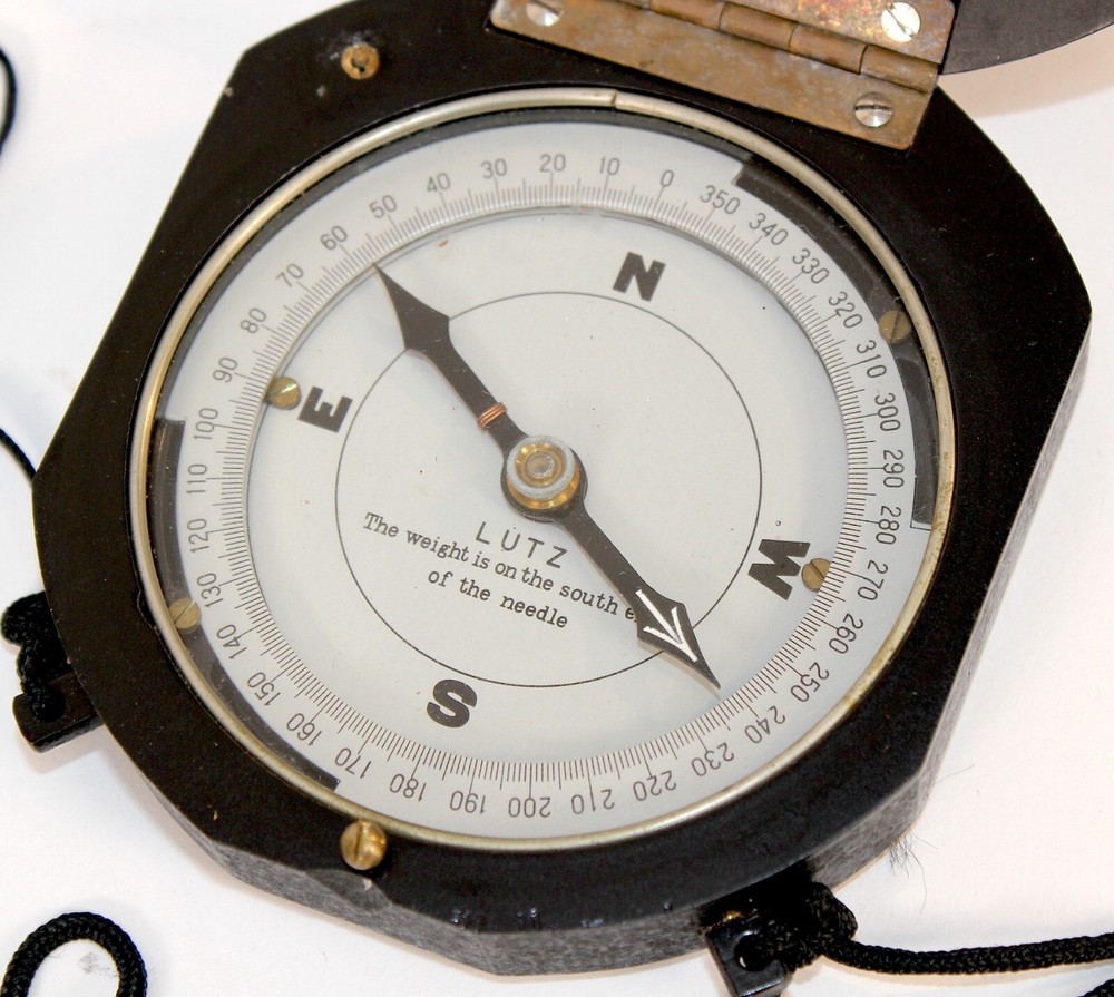 Rare Lutz Japan Reverse Compass • Works