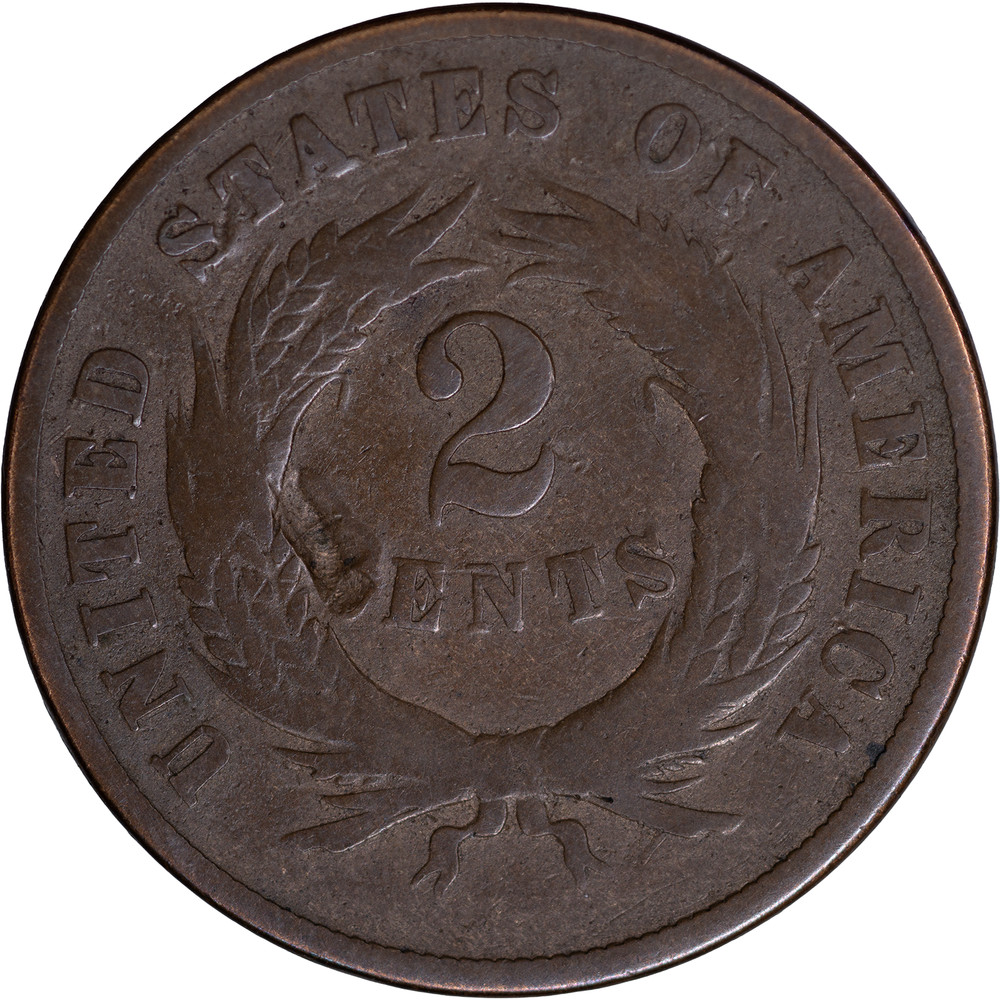 1870 Two Cent Piece ~ Good Details