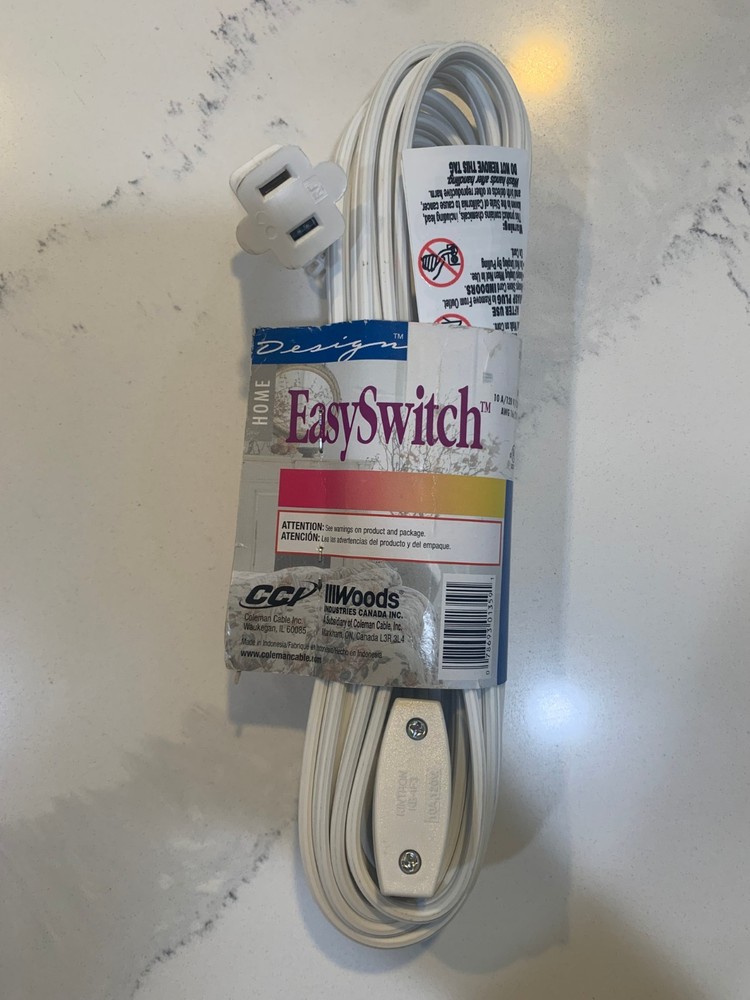 EasySwitch 15ft 0359W Polarized Extension Cord