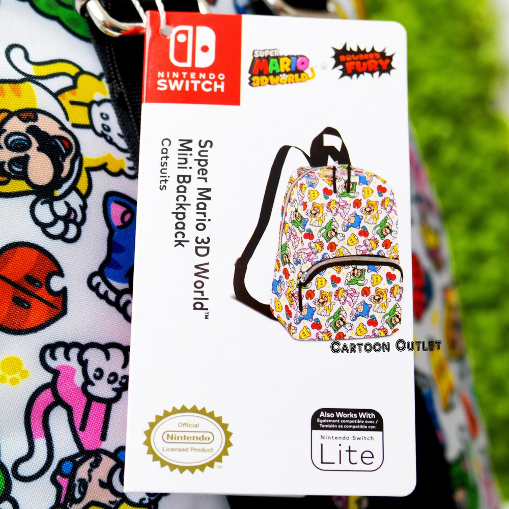 Super Mario Bros Controller Gear Mini Backpack 12" Mario 3D World Catsuit