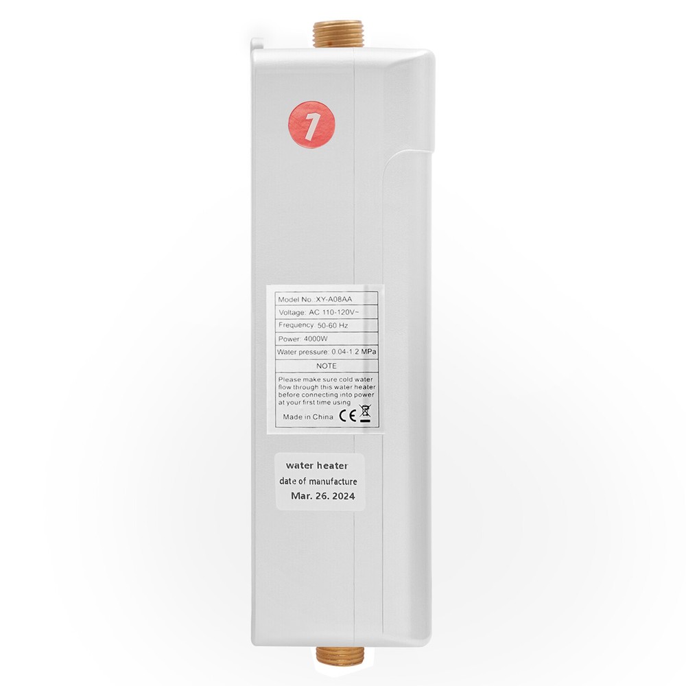 4000w Electric Tankless Instant Hot Water Heater Shower Kitchen + Remote