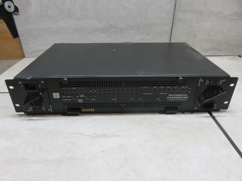 Evertz 5700ACO Automatic Changeover for 5700 IP Master Sync and Clock Generator