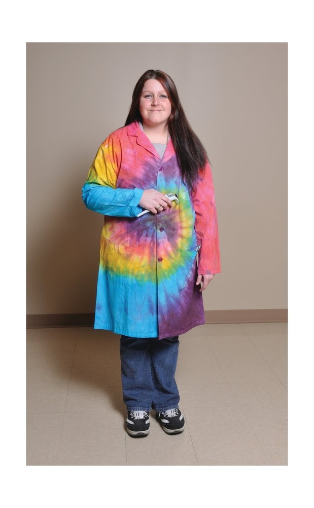 United Scientific LBCTMD Tie Dye Lab Coats, Medium