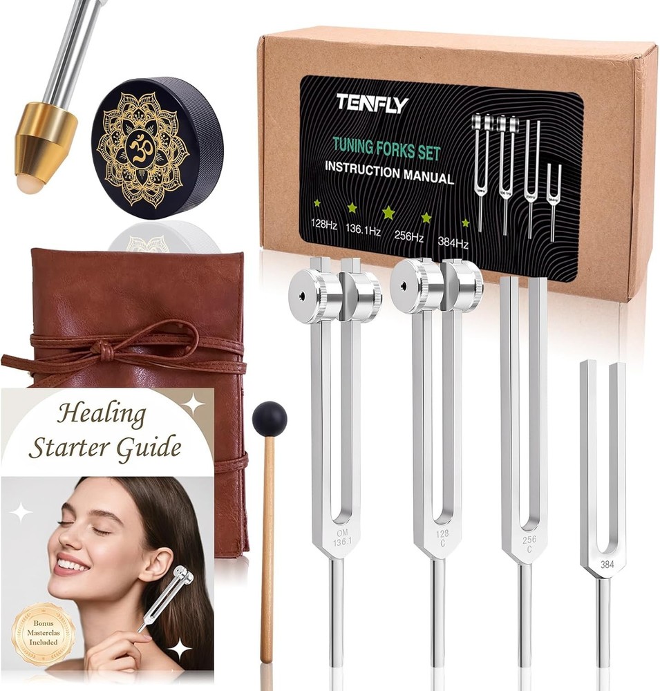 Precise Frequency Tuning Forks - Sound Healing Kit