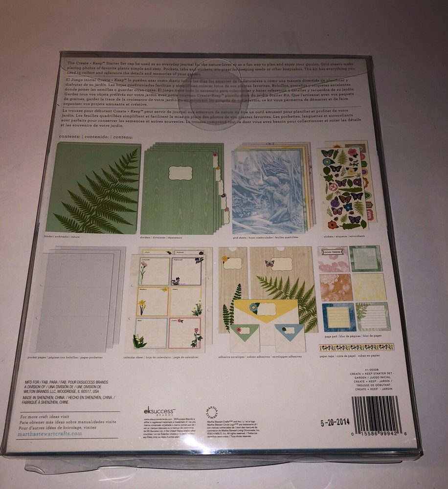 Martha Stewart Crafts Create + Keep Scrapbook Starter Kit 113 Pieces