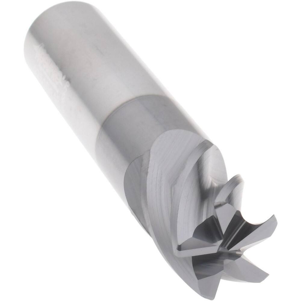 Accupro 5/8" Diam 5 Flute Single End Solid Carbide 0.03" Corner Radius End Mi...