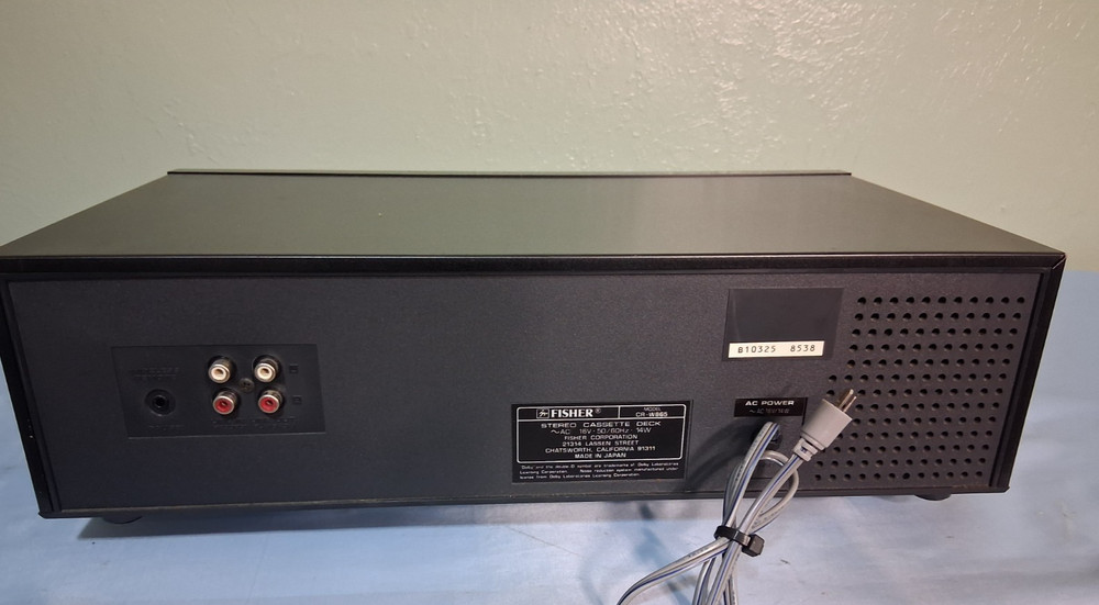 FISHER dual cassette deck #CR-W865 see discription