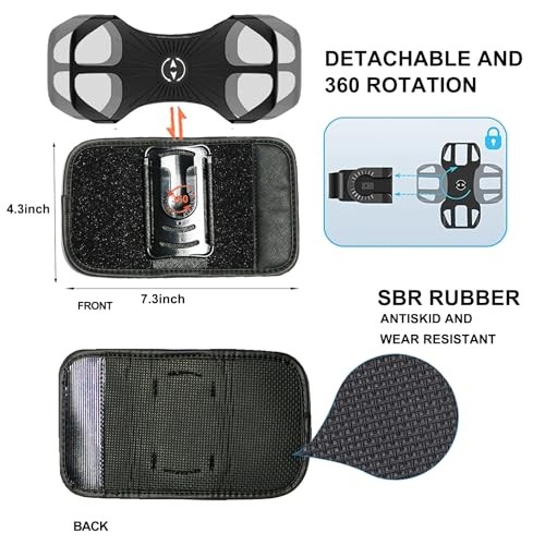 FORZEN Phone Clamp Mount,Backpack Cellphone Holder,Backpack Strap Clip with