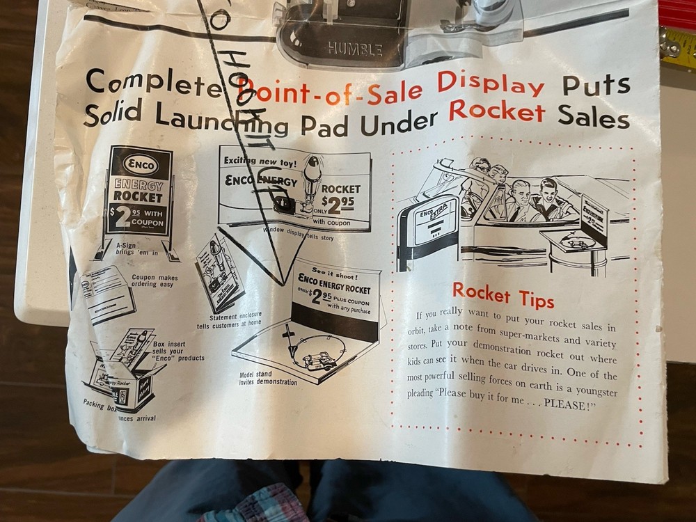 Humble - Enco - Exxon - Energy Rocket - In Box (1961)