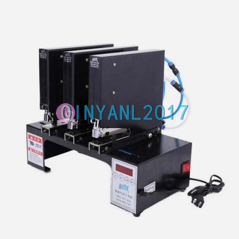 Three-head Pneumatic Stapler Electric Binding Machine Automatic Stapling Machine