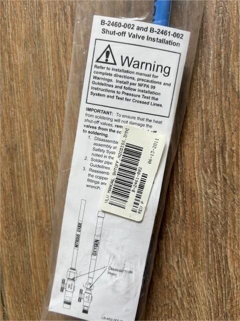 NEW, NITROUS OXIDE SHUT OFF VALVE