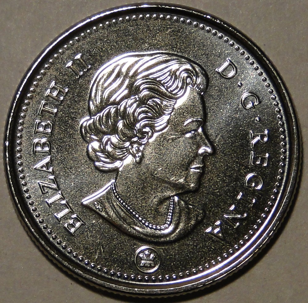 BU UNC Canada 2017 regular 50 cent 50c half dollar coin from mint roll