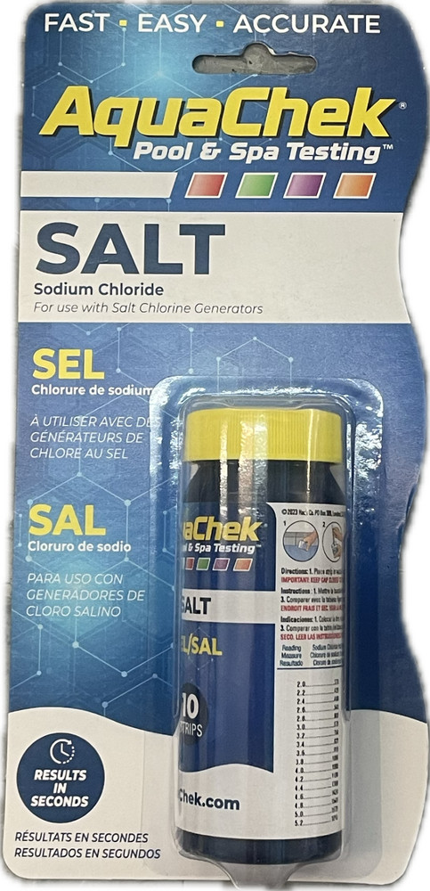 AQUACHECK POOL SALT TESTING STRIPS