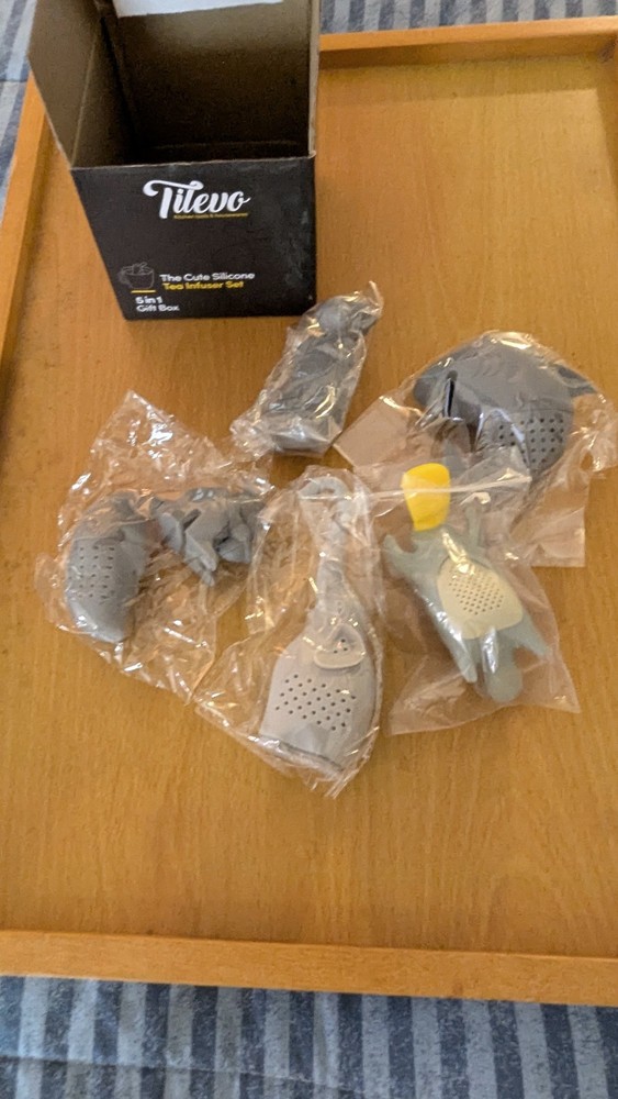 Tilevo Tea Infuser Gift Set - Elephant, Monkey, Platypus, Squirrel, and Dolpin