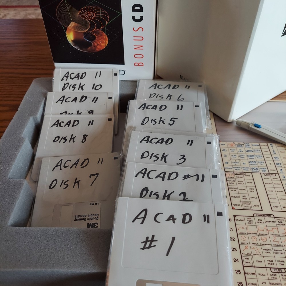 1993 AUTOCAD RELEASE 11 DOCUMENTATION PACK Manuals NO SOFTWARE VINTAGE