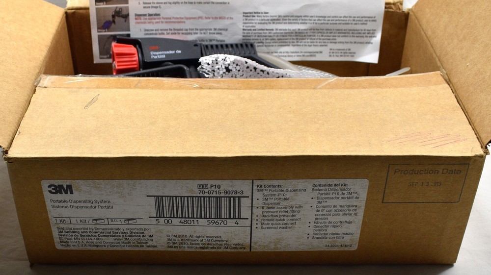 3M Portable Dispensing System P10, 6ft Hose